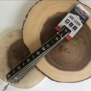 Avalanche Padded Black Tan Dog Leash NWT